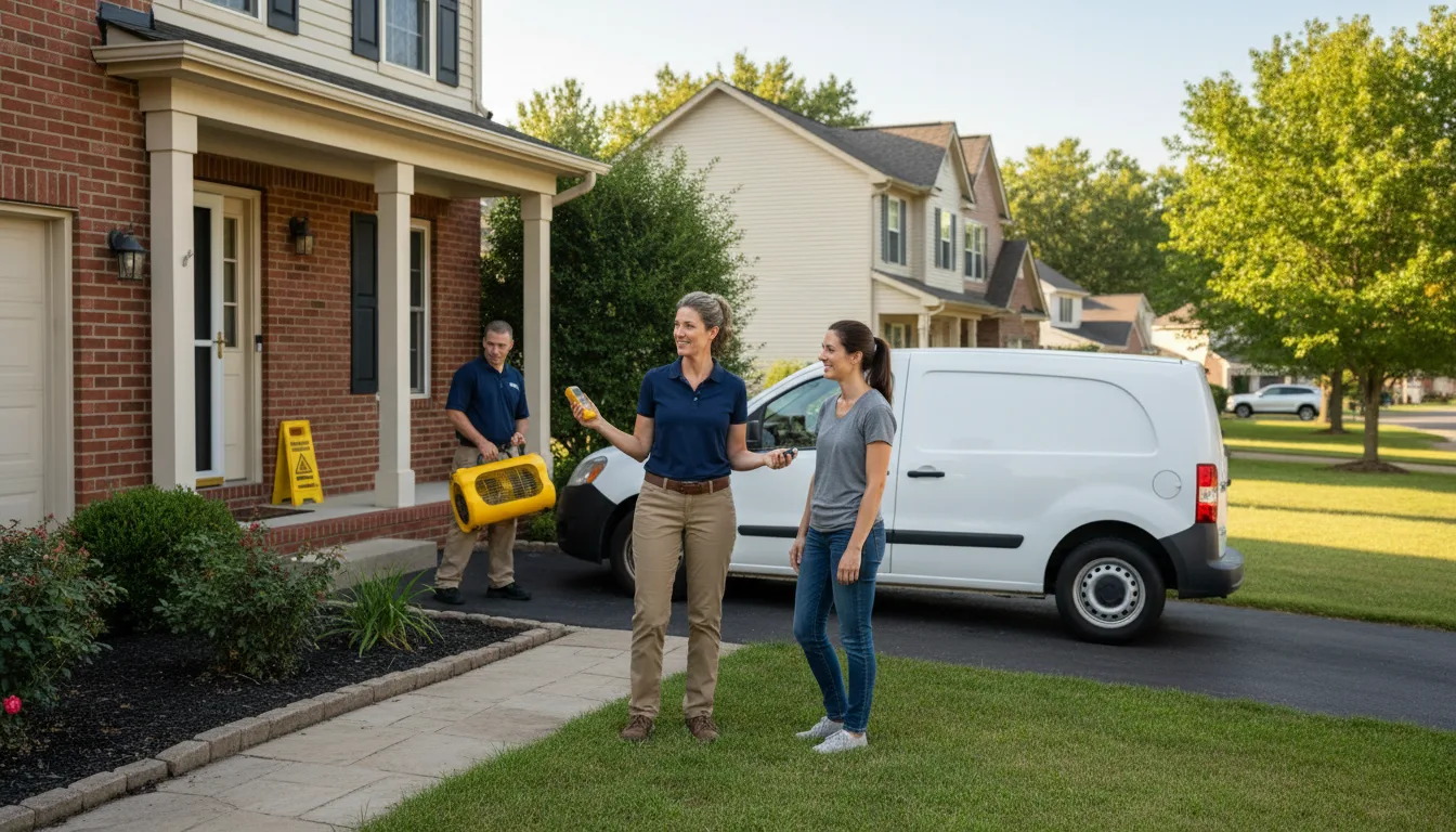 Residential water damage restoration in Fort Monroe, VA